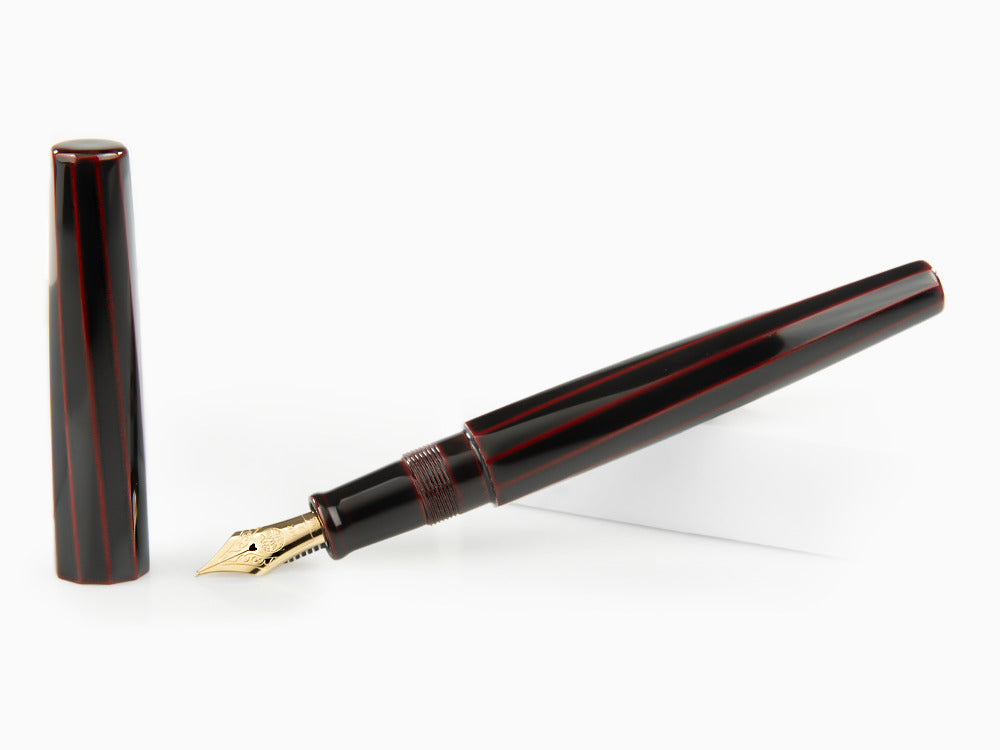Nakaya Cigar Fountain Pen Kuro-Tamenuri, Decapod (TW), Ebonite, Urushi