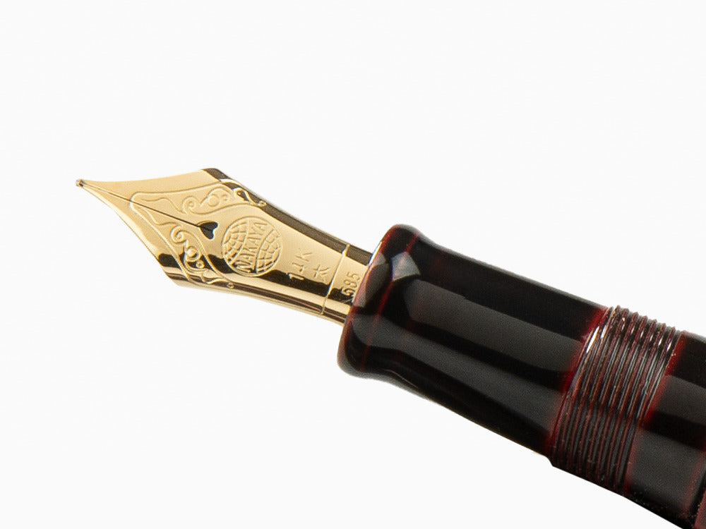 Nakaya Cigar Fountain Pen Kuro-Tamenuri, Decapod (TW), Ebonite, Urushi