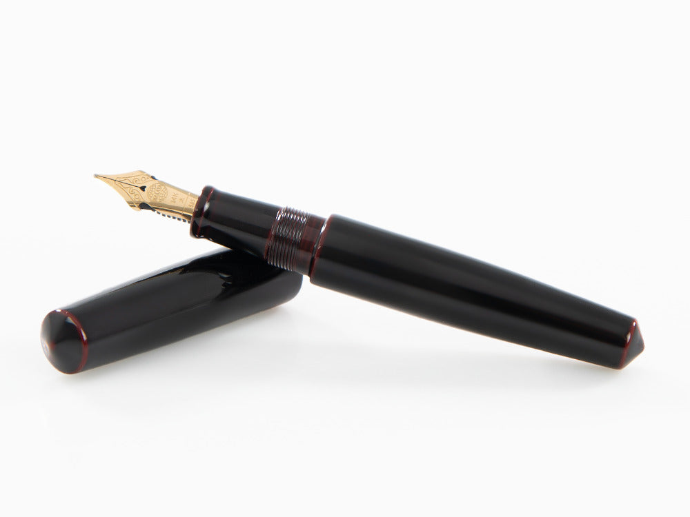 Nakaya Cigar Piccolo Fountain Pen, Kuro-Tamenuri, Ebonite, Elastic nib