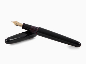 Nakaya Cigar Portable Fountain Pen, Kuro-Tamenuri, Ebonite, Elastic nib