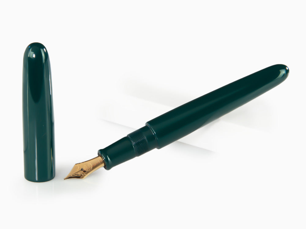 Nakaya Cigar Midori Fountain Pen Ebonite, Urushi lacquer