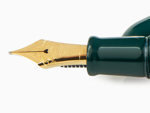 Nakaya Cigar Midori Fountain Pen Ebonite, Urushi lacquer