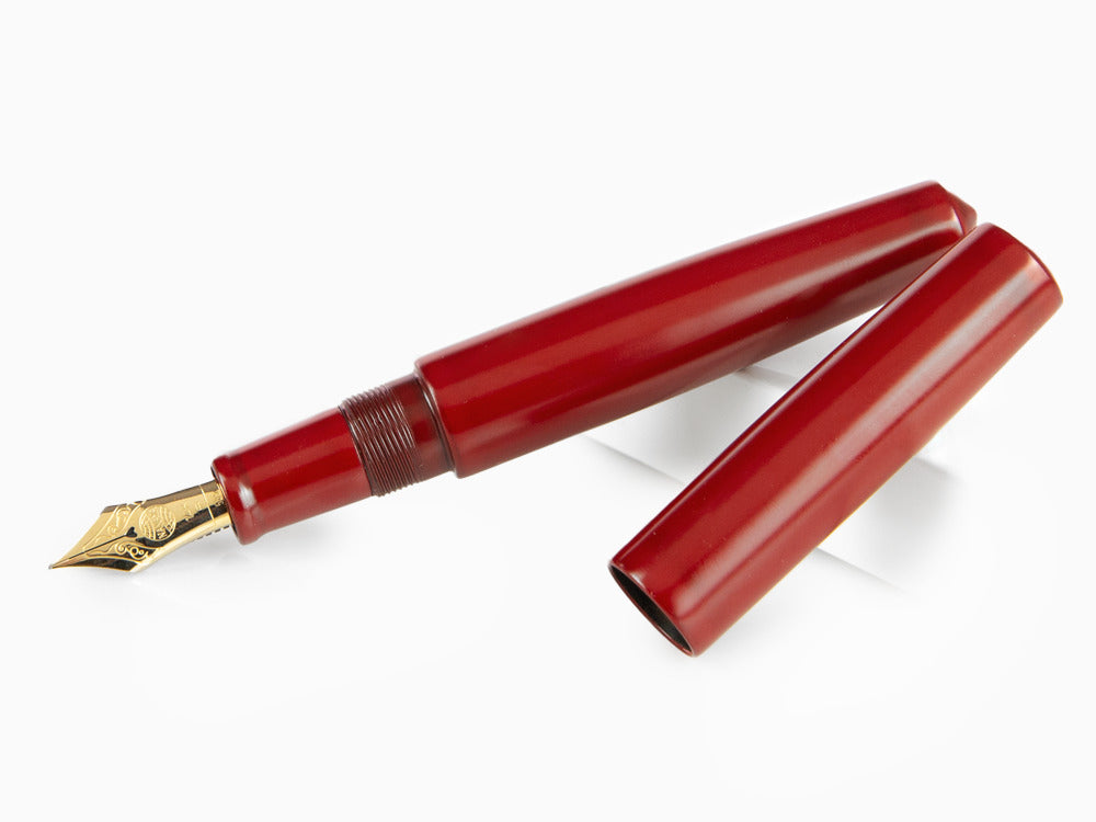 Nakaya Cigar Fountain Pen Piccolo, Shu-nurippanashi, 14k Gold
