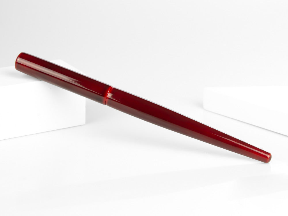 Nakaya Desk Fountain Pen, Aka-Tamenuri, Elastic finishing