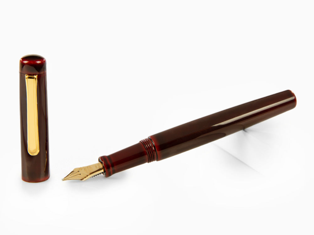 Nakaya Neo-Standard Fountain Pen, Aka-Tamenuri, Ebonite, Music