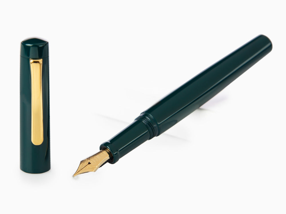 Nakaya Neo-Standard Fountain Pen, Midori, Ebonite and Urushi, 14k Gold