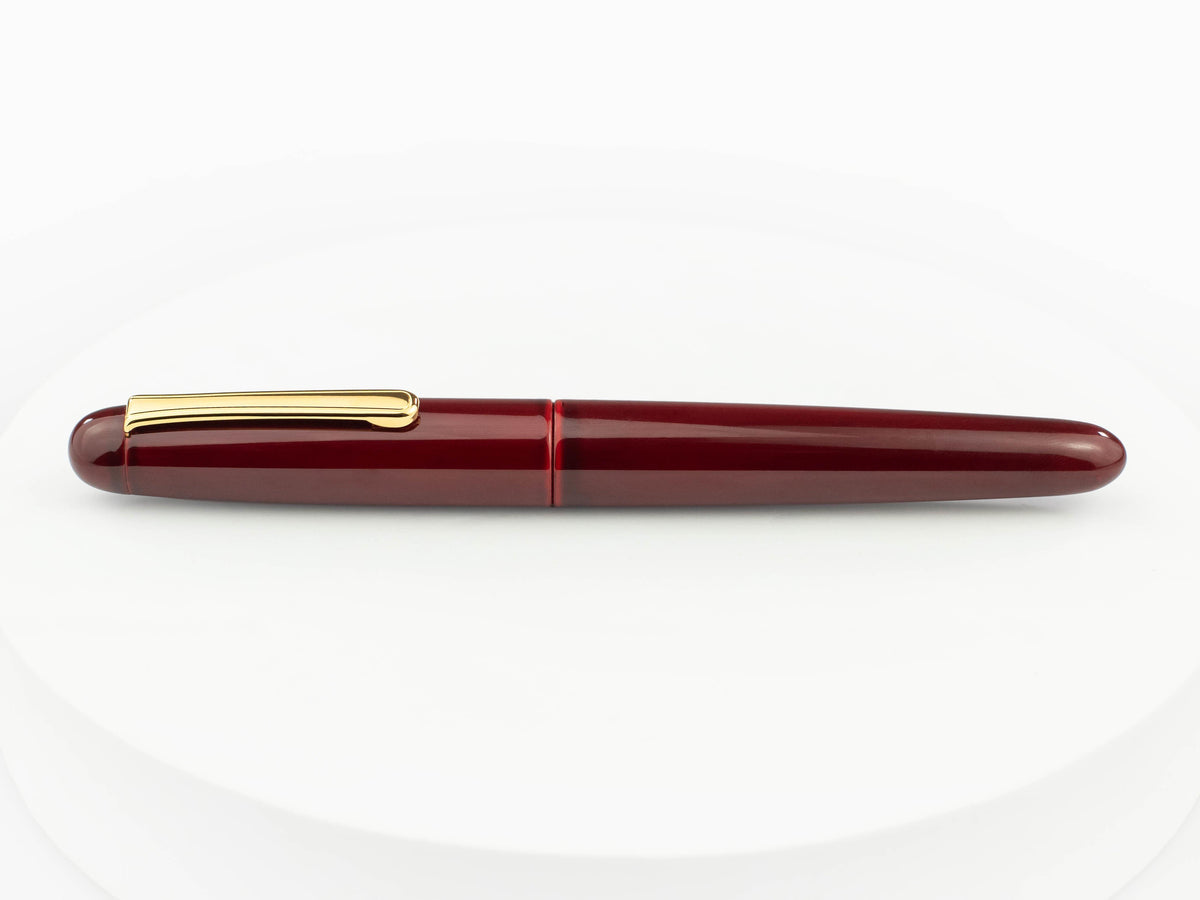 Nakaya Writer Fountain Pen Portable, Aka Tamenuri, Urushi, Metal