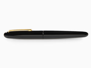 Nakaya Writer Portable Fountain Pen, Black, Ebonite and Urushi lacquer