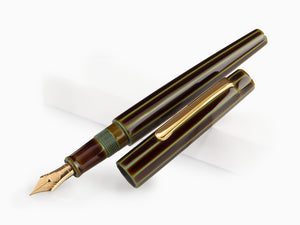 Nakaya Writer Fountain Pen Heki-Tamenuri, Decapod, Ebonite and Urushi