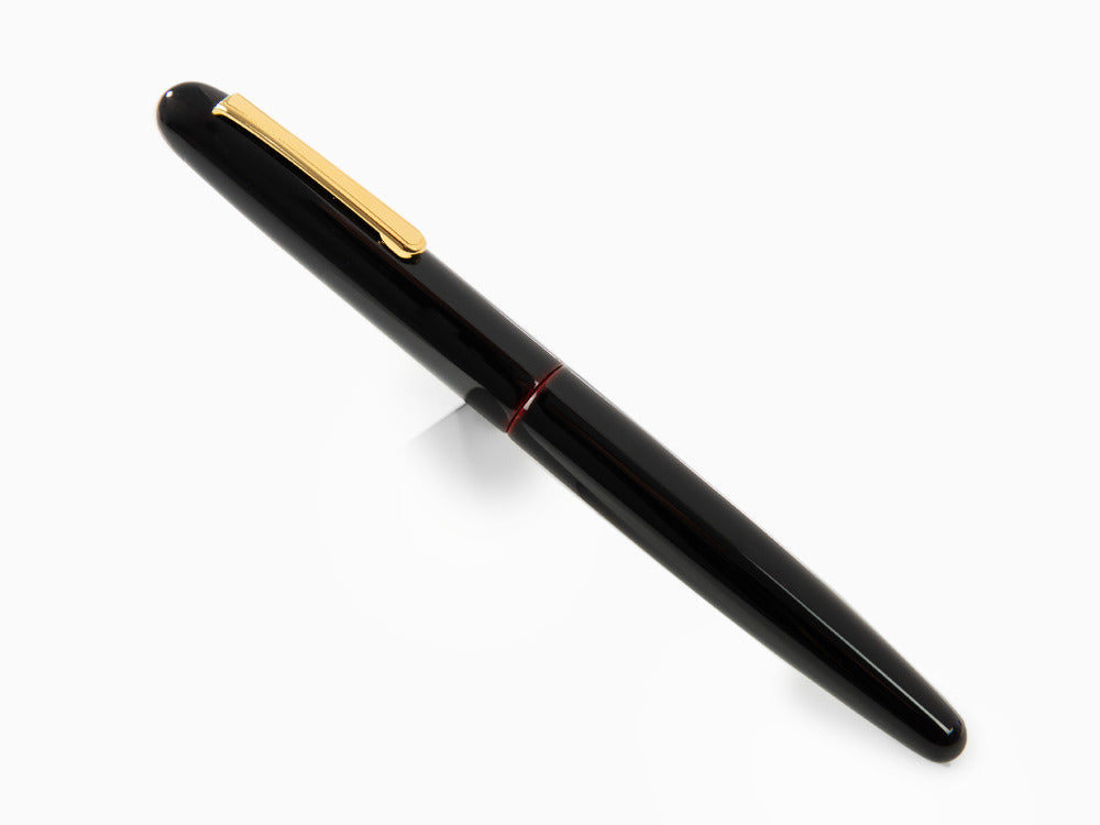 Nakaya Writer Fountain Pen Kuro-Tamenuri, Long, Ebonite