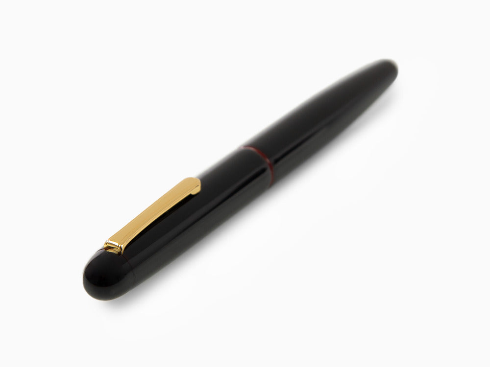 Nakaya Writer Fountain Pen Kuro-Tamenuri, Long, Ebonite