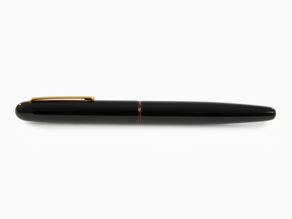 Nakaya Writer Fountain Pen Kuro-Tamenuri, Long, Ebonite