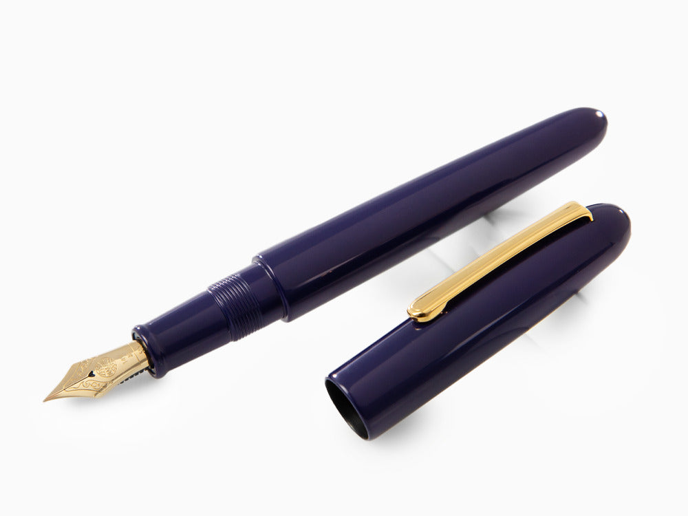 Nakaya Writer Fountain Pen, Shobu, Ebonite and Urushi lacquer, Portable