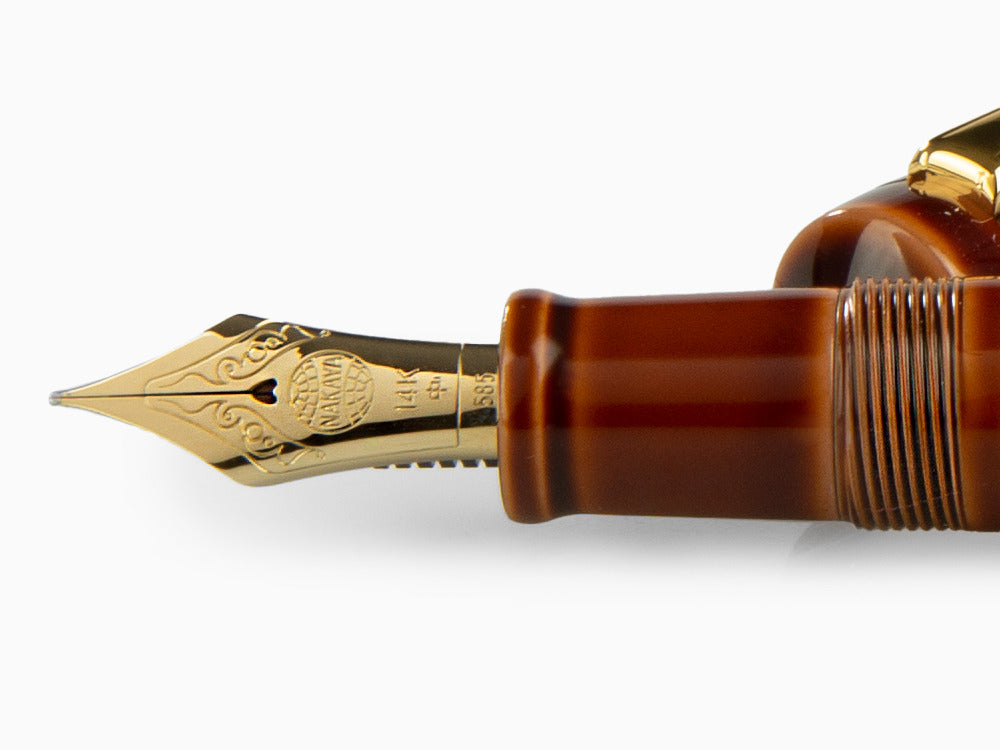 Nakaya Writer Piccolo Toki-Tamenuri  Fountain Pen, Urushi lacquer