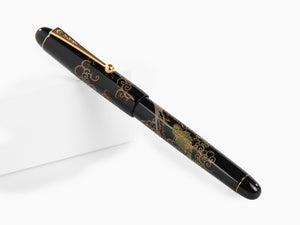 Namiki Tradition Mount Fuji and Dragon Rollerball pen, Gold trim, BLK-30P-7-FR
