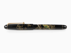 Namiki Tradition Mount Fuji and Dragon Rollerball pen, Gold trim, BLK-30P-7-FR