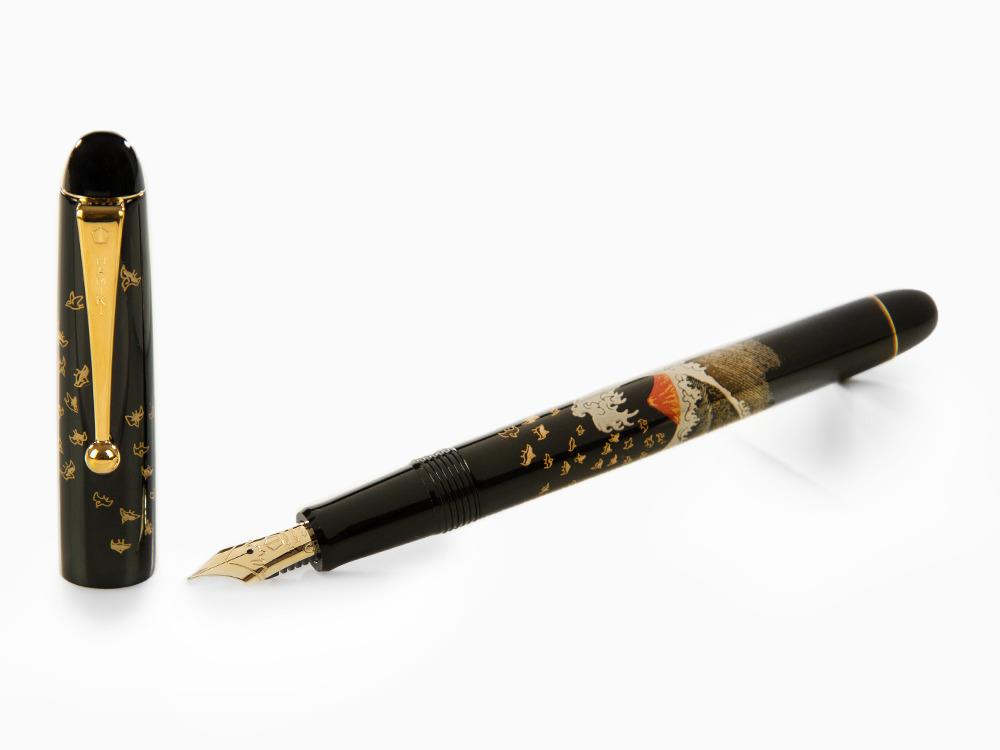 Namiki Nippon Art Mont Fuji and Wave Fountain Pen, FK-35SMFN