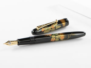 Namiki Yukari Grapevine Fountain Pen, Urushi lacquer, Gold, FN-10M-BU