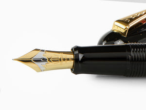 Namiki Yukari Kusu Dama Fountain Pen, Maki-e, Gold trim, FN-10M-KU