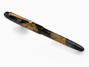 Namiki Yukari Fountain Pen Pine Needles, Maki-e, Gold trim, FN-10M-MA