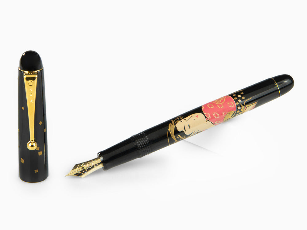 Namiki Nippon Art 3 Beauties Ohisa Takashima Fountain Pen, Maki-e, Gold