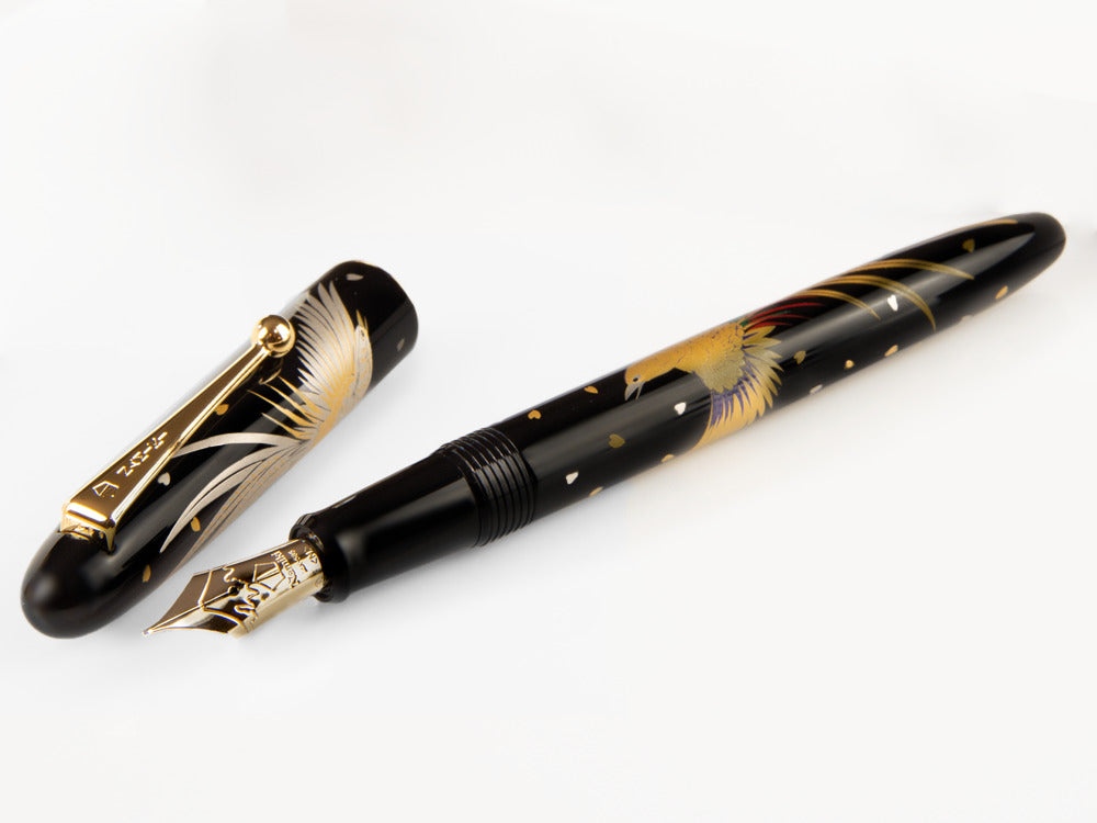 Namiki Nippon Art Golden Pheasant Fountain Pen, Lacquer, FN-5M-KI