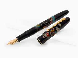 Namiki Nippon Art Toy-Koma Fountain Pen, Maki-e, Gold trim, FN-5M-KOM