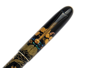 Namiki Yukari Royale Frog Fountain Pen, Urushi lacquer, Gold, Maki-e