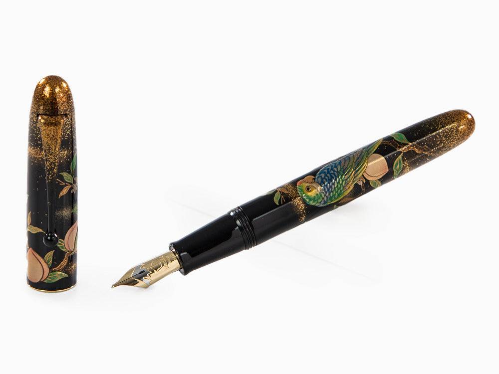 Namiki Yukari Royale Parrot with Peach Fountain Pen,  Gold, FNK-45M-MMO