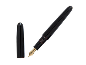 Nakaya Cigar Portable Kuro-Tamenuri Fountain Pen, Ebonite