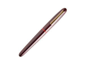 Nakaya Writer Portable Fountain Pen, Aka Tamenuri, Ebonite