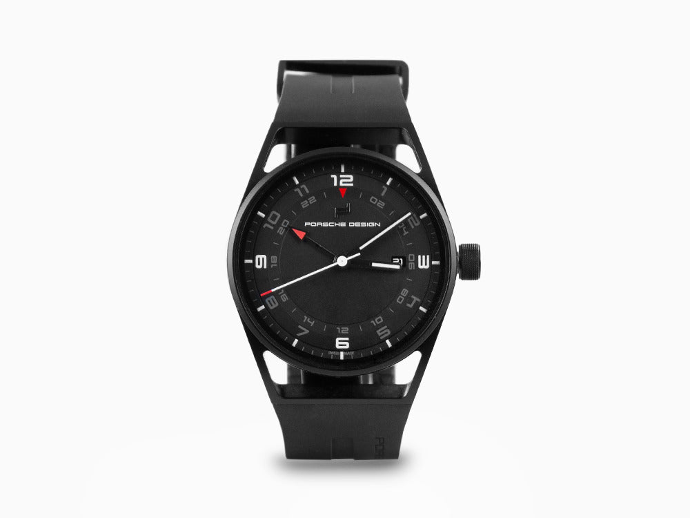 Porsche Design 1919 Automatic Watch Globetimer, Titanium, Black & Rubber