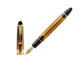 Pilot Custom 823 Amber Fountain Pen, Resin, Gold trim, 60556 - Nib M