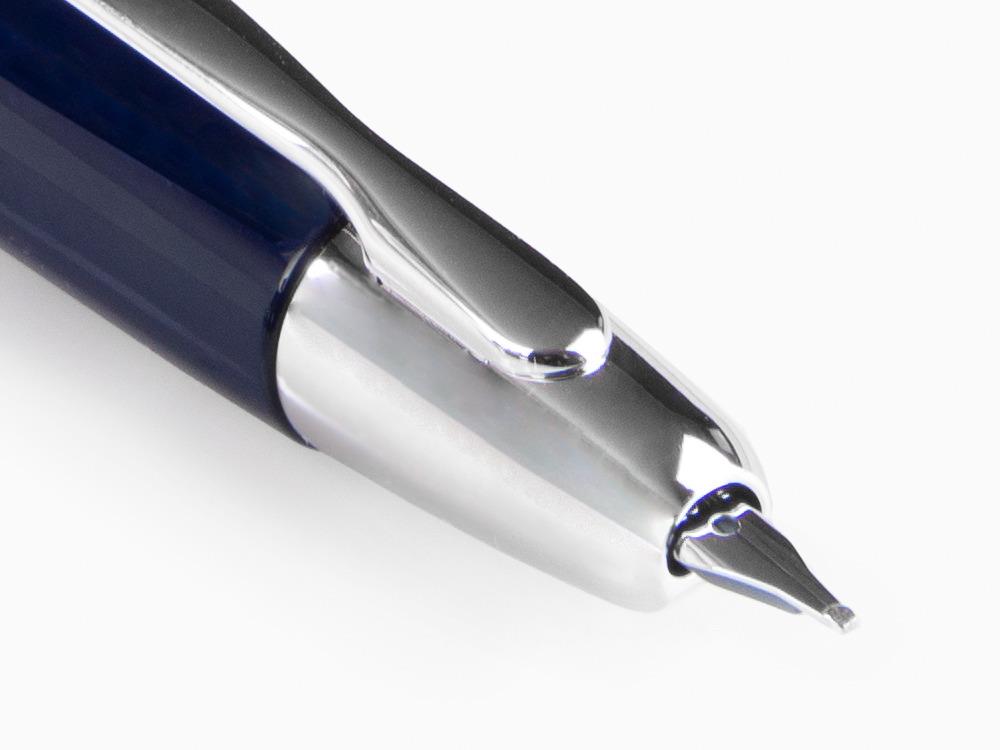 Pilot Capless Fountain Pen, Blue, Chrome, FK-1500-RH-BLUE