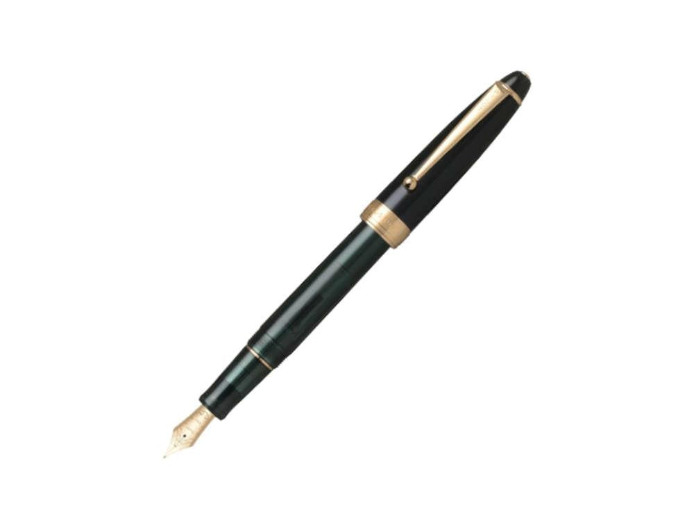 Pilot Custom NS Nature Green Fountain Pen, Gold plated, FKNS-1-G