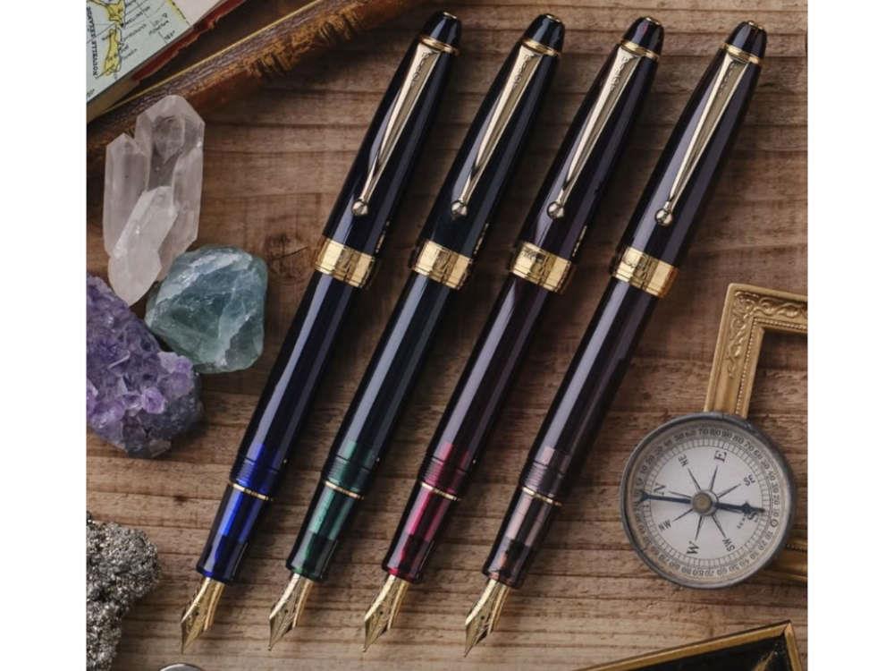 Pilot Custom NS Ruby Red Fountain Pen, Gold plated, FKNS-1-R