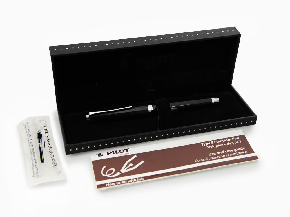Pilot Falcon Fountain Pen, Black, Flexible Nib, Falcon-Black