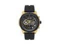 Police Warren Quartz Watch, PVD Gold, 43 mm, Black, PEWGO0000402