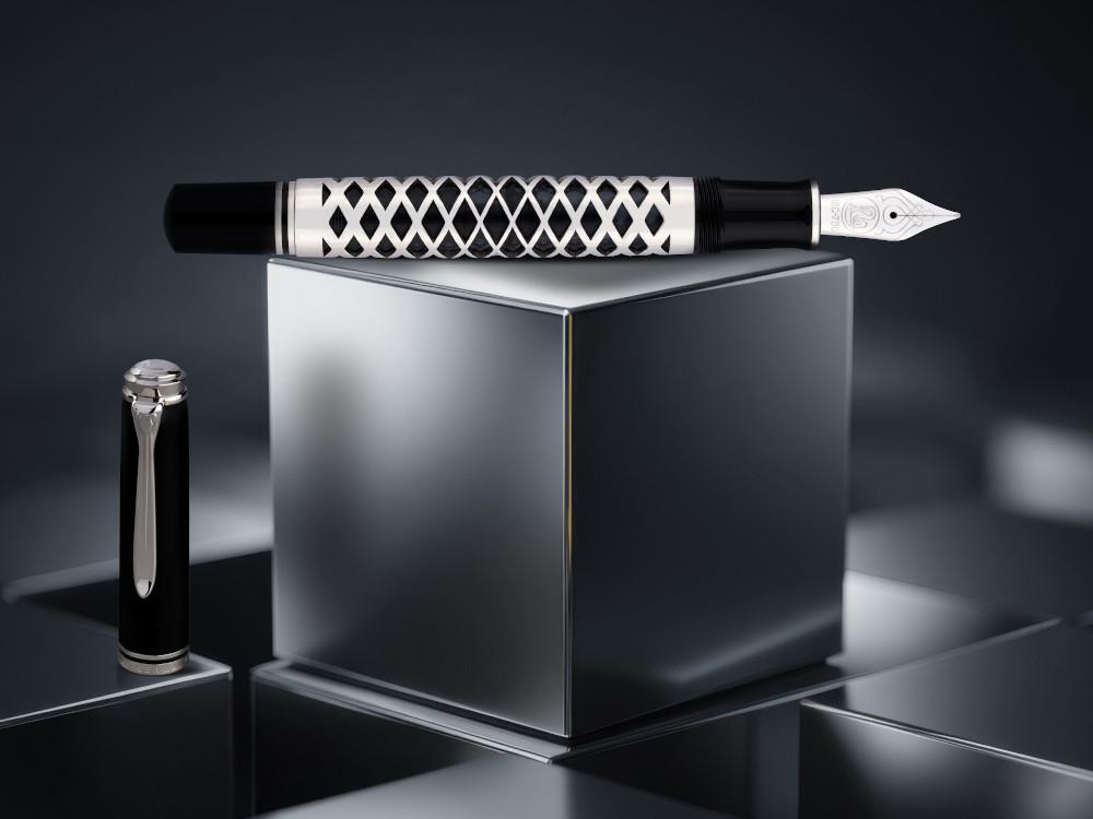 Pelikan Souverän 805 Metal Sleeve Fountain Pen, Black 400205961