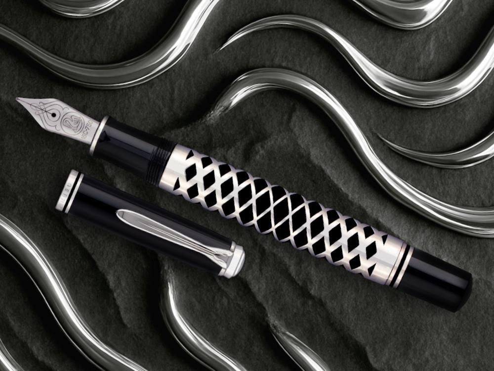 Pelikan Souverän 805 Metal Sleeve Fountain Pen, Black 400205961