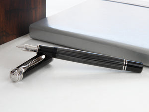 Pelikan Souverän M405 Stresemann Fountain Pen, Palladium trim, 803823