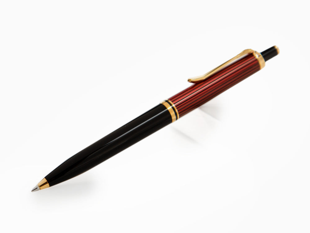 Pelikan K400 Ballpoint pen, Black and red, Gold trim, 925289