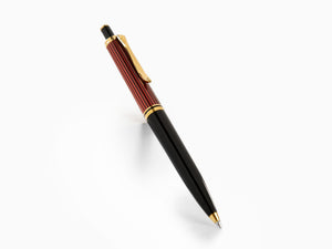 Pelikan K400 Ballpoint pen, Black and red, Gold trim, 925289