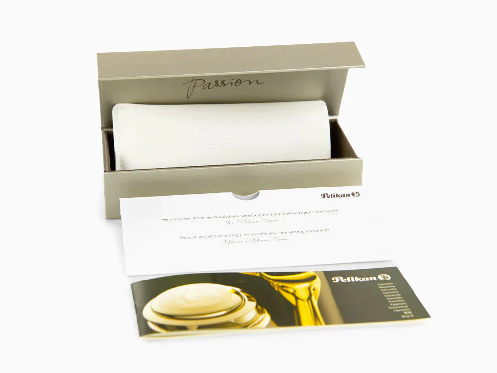 Pelikan K400 Ballpoint pen, Black and red, Gold trim, 925289