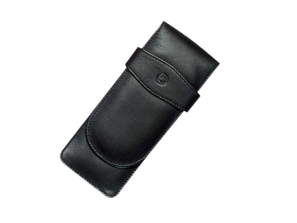 Pelikan 3 Pen Case, Leather, Black, Soft, 923433