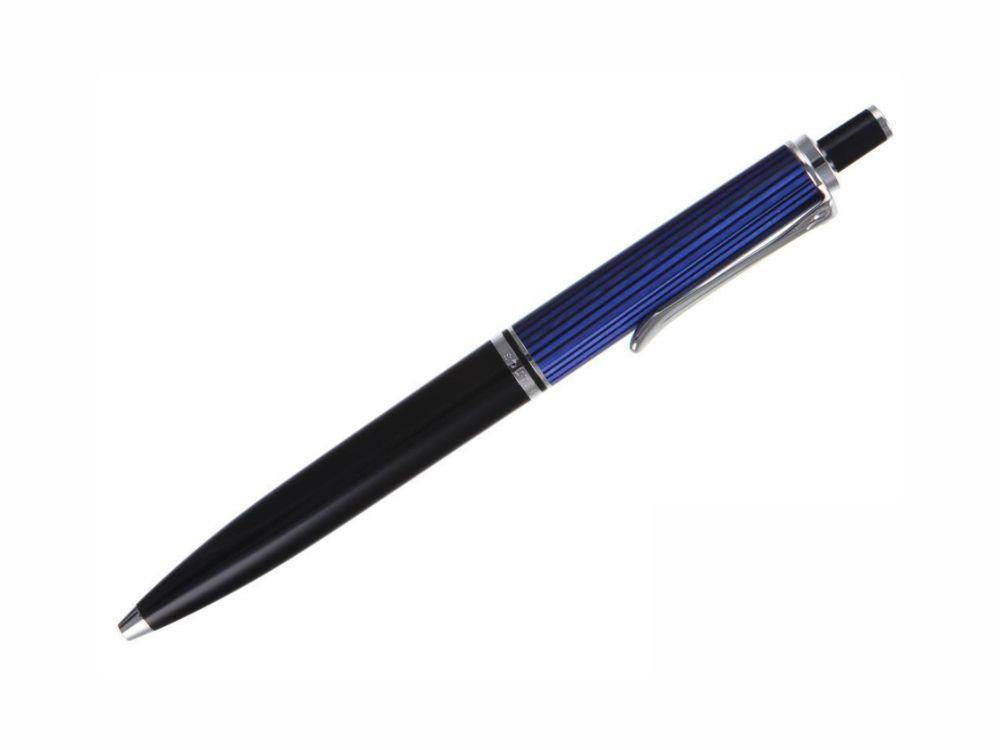 Pelikan K405 Ballpoint pen, Black and blue, Silver trim, 932715