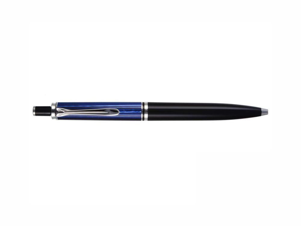 Pelikan K405 Ballpoint pen, Black and blue, Silver trim, 932715