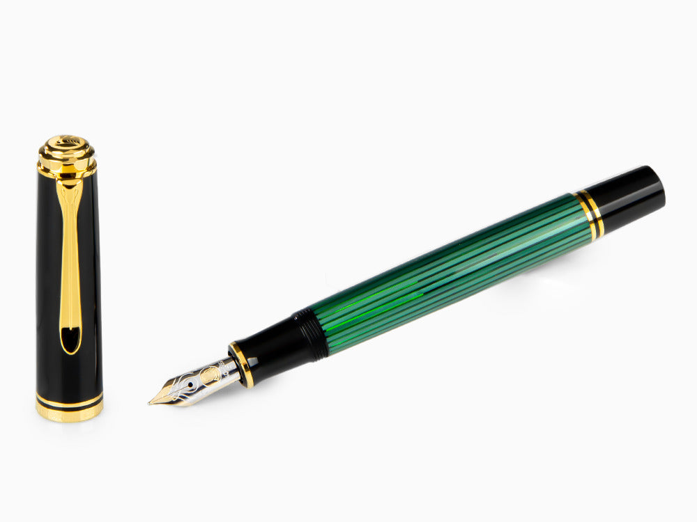 Pelikan Fountain Pen Souverän M 600, Black & Green, 980029