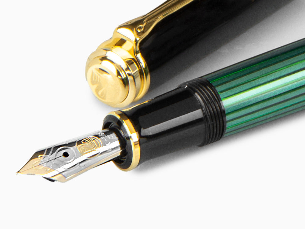 Pelikan Fountain Pen Souverän M 600, Black & Green, 980029
