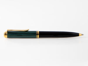 Pelikan K600 Ballpoint pen, Black and green, Gold trim, 980086